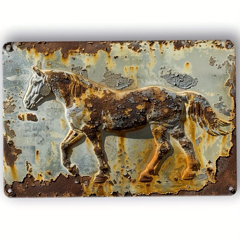 

2d Flat 30*20cm, Horse Rustic Wooden Sign, Vintage Wooden Wall Decor for Home, Wooden Retro Decoration, for Home, Kitchen, Garden, Bedroom, Bar Decor. 30*20cm