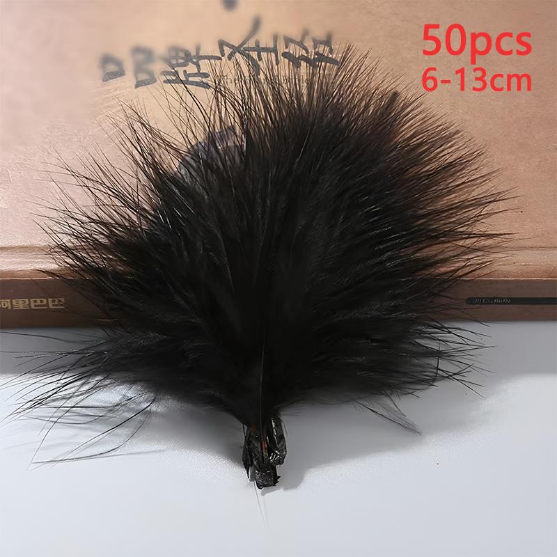 6-13cm Turkey Feathers 50pcs Decoration Small Big Long For Crafts Clothing Dreamcatcher Making Carnival Pluma Chicken Mix Colors