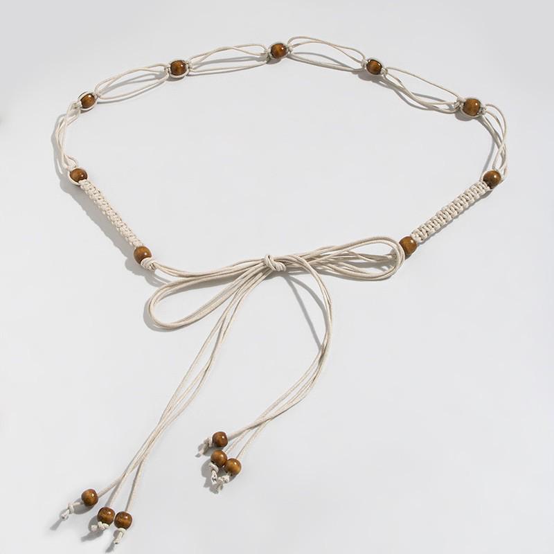 Bohemian Ethnic Style Women's Brown Waist Belt Accessory - Retro Vacation Dress Decoration