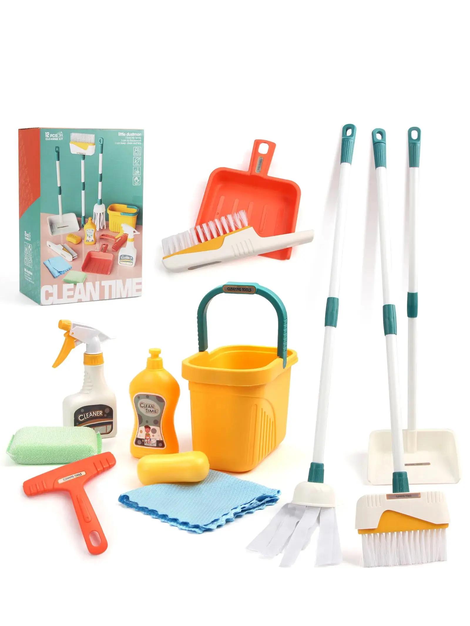 High-Quality 12Pcs/Set Youngsters High-Quality Housework High-Quality Supplies High-Quality Kit High-Quality Cleaning Collection kit High-Quality