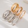 Elegantes geometrisches Twist-Metallarmband-Set