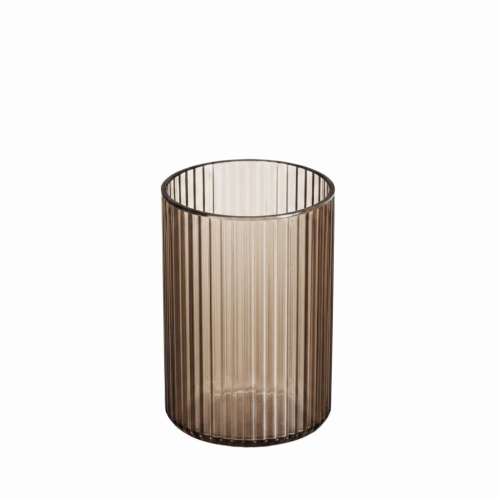 

Acrylic Makeup Brush Holder Organizer Pure Color Cosmetic Holder Toothbrush Holders for Brushes сірий
