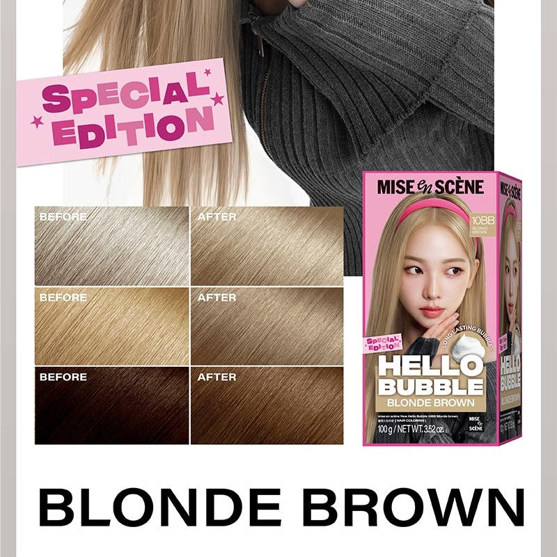 Hello Bubble 10BB Blonde Brown 100g AUTHENTIC STORE