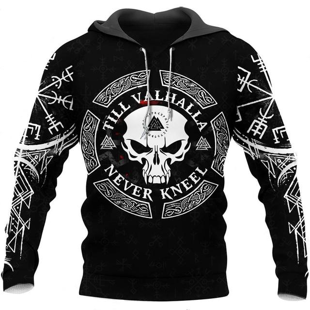 Men's Hoodies Sweatshirt 3D Print Horror Skull Streetwear Harajuku Pullover Hip Hop Jacket Men Women Tracksuit Oversized Hoodie