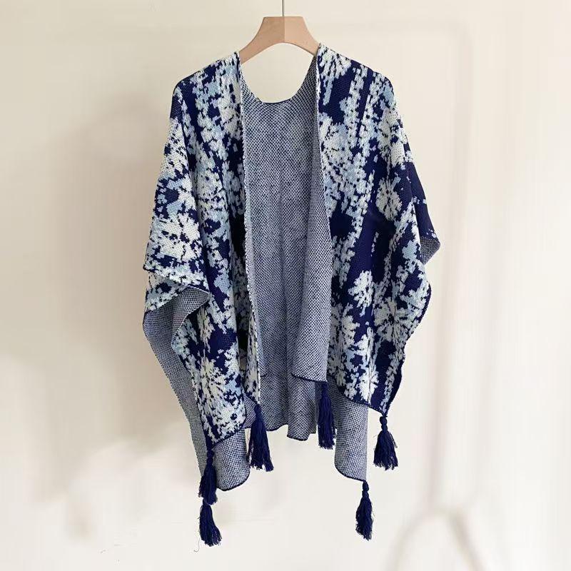 Bohemian Ethnic Women's Shawl: Versatile Travel Cape