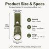 Nylon Webbing Water Bottle Holder Clip Carabiner Hook Backpack Belt Hanger for Camping Hiking Outdoor