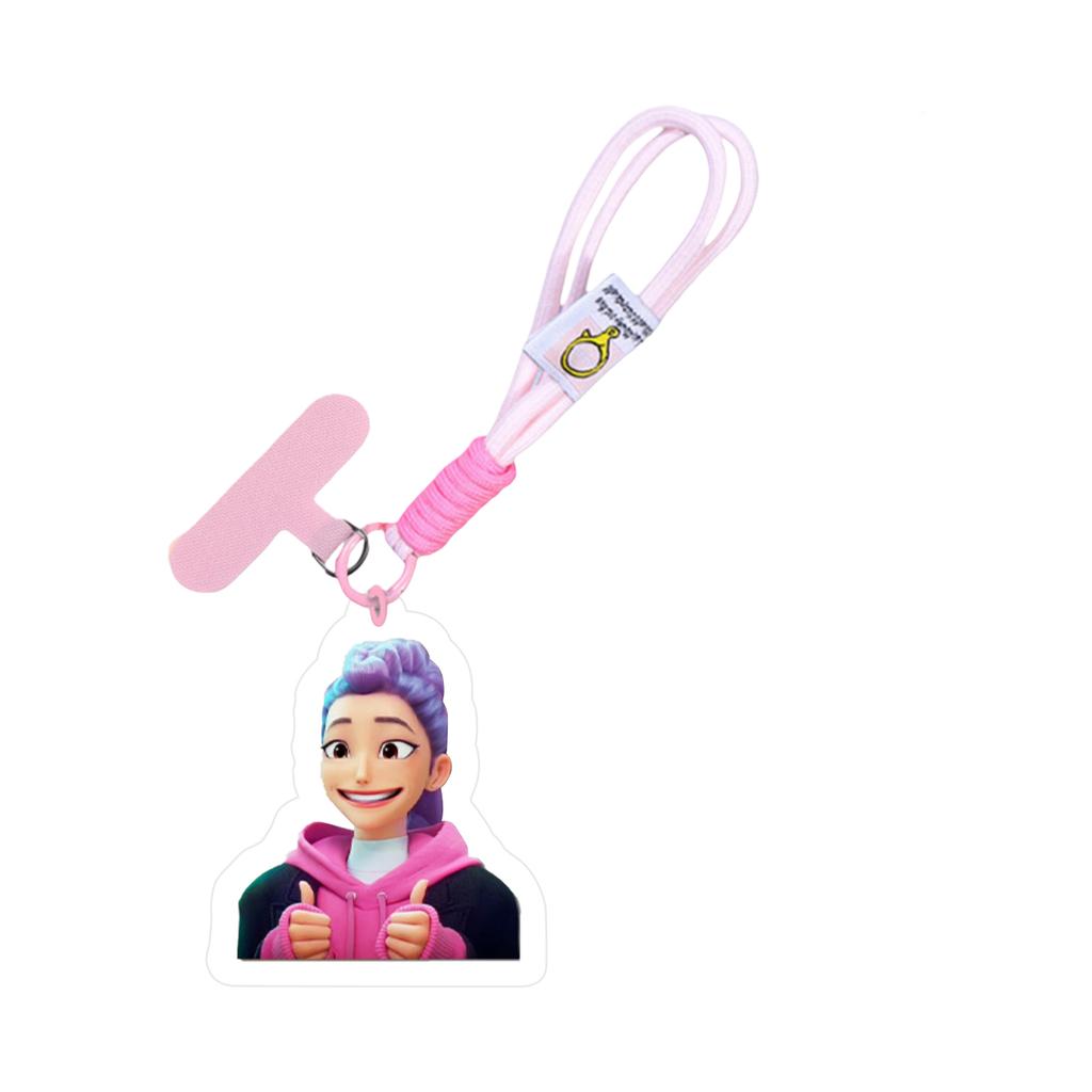 Peripheral Acrylic Pendant Mobile Phone Clip Wrist Strap DIY Gift