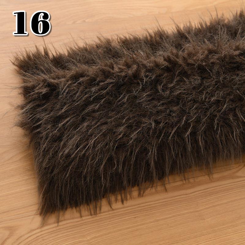 

35*160cm Thicken Imitation Fur Fabric Fluffy Artificial Fur Fabric Diy Sewing Doll Clothing Fursuit Costume Fur Collar Vest 35X160cm