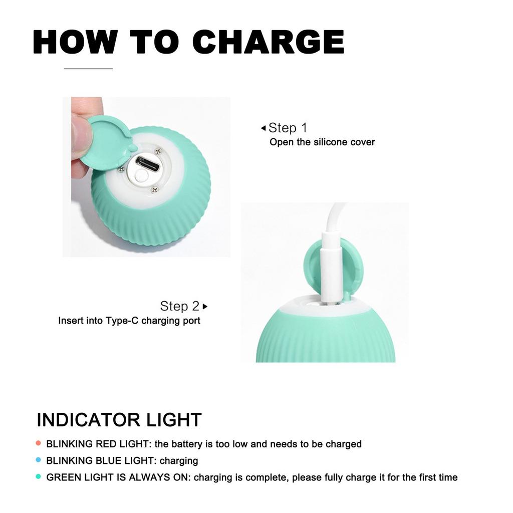 Smart Toys Automatic Rolling Ball Electric Toys Interactive For Cats Training Self-moving Toys For Indoor Playing