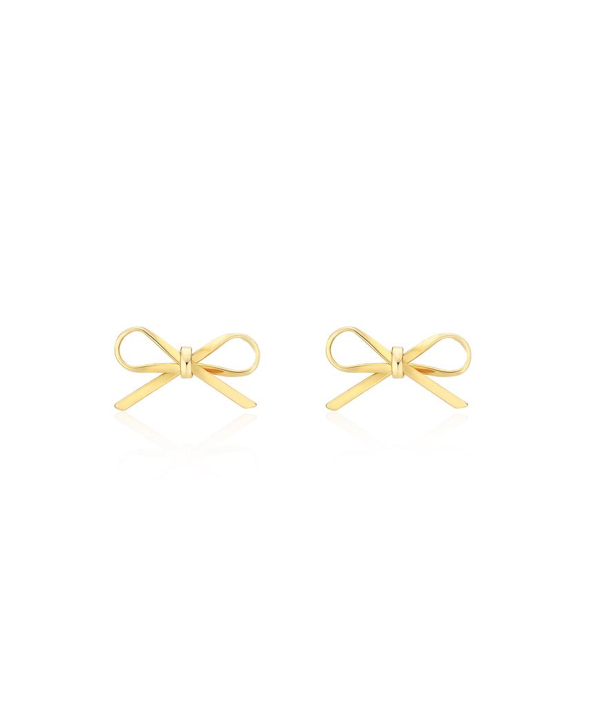 Has Hu009 Ribbon Bow Mini Earrings