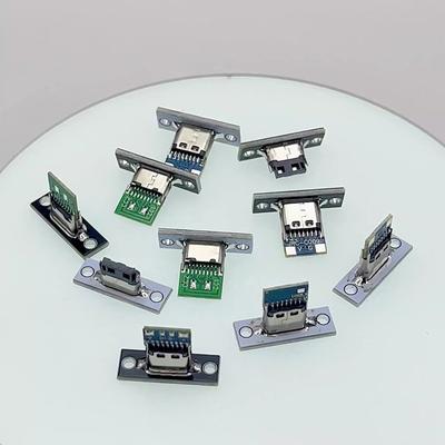 Zásuvka USB 3.1 typu C se šroubovou upevňovací deskou Typ-C Usb Jack 3.1 Typ-C 2kolíkový 4kolíkový 5kolíkový 6kolíkový zásuvkový konektor