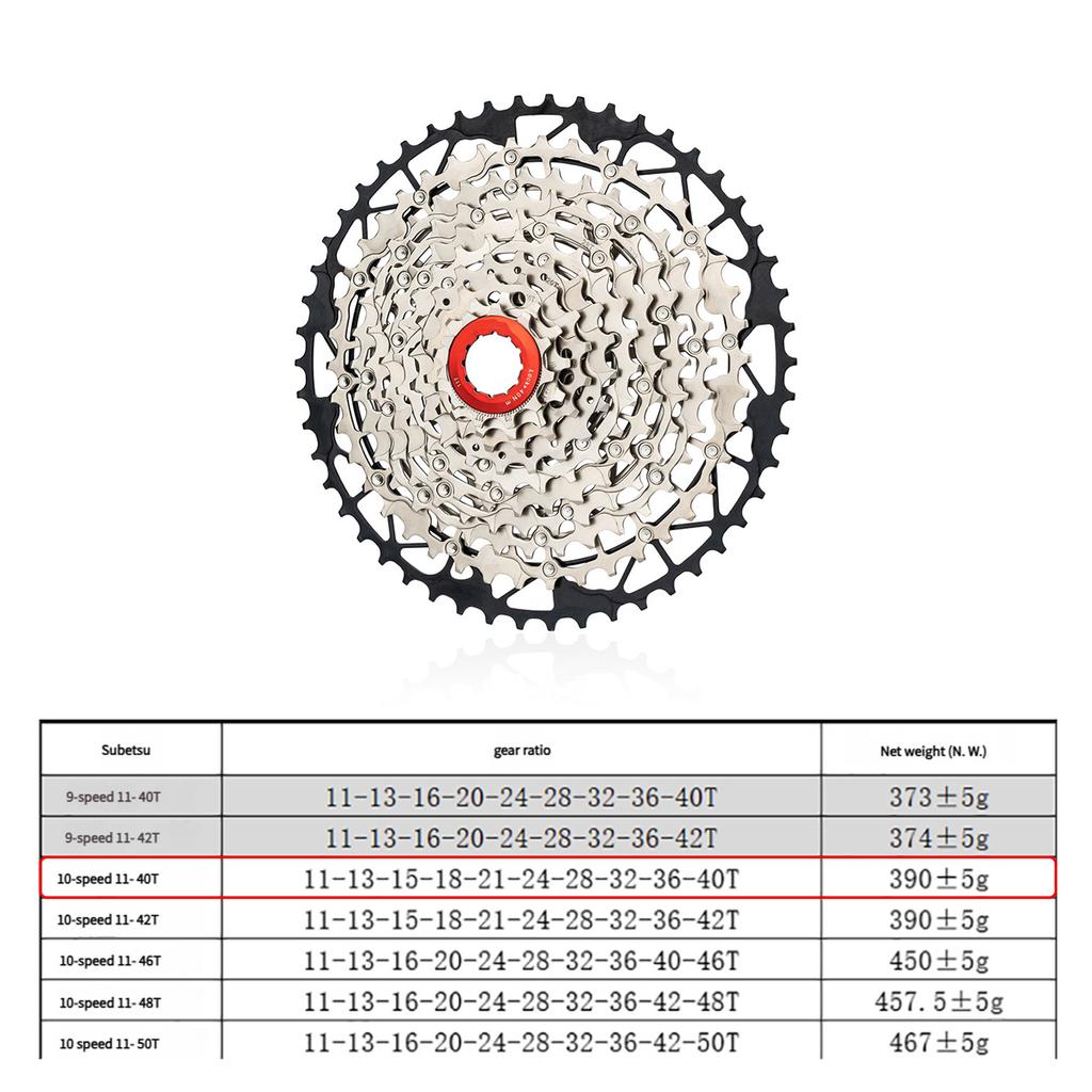 10 Speed Cassette Sprocket Hollow Light Weight Bicycles Freewheel Replacement Road Bike Cassette Easy To Install