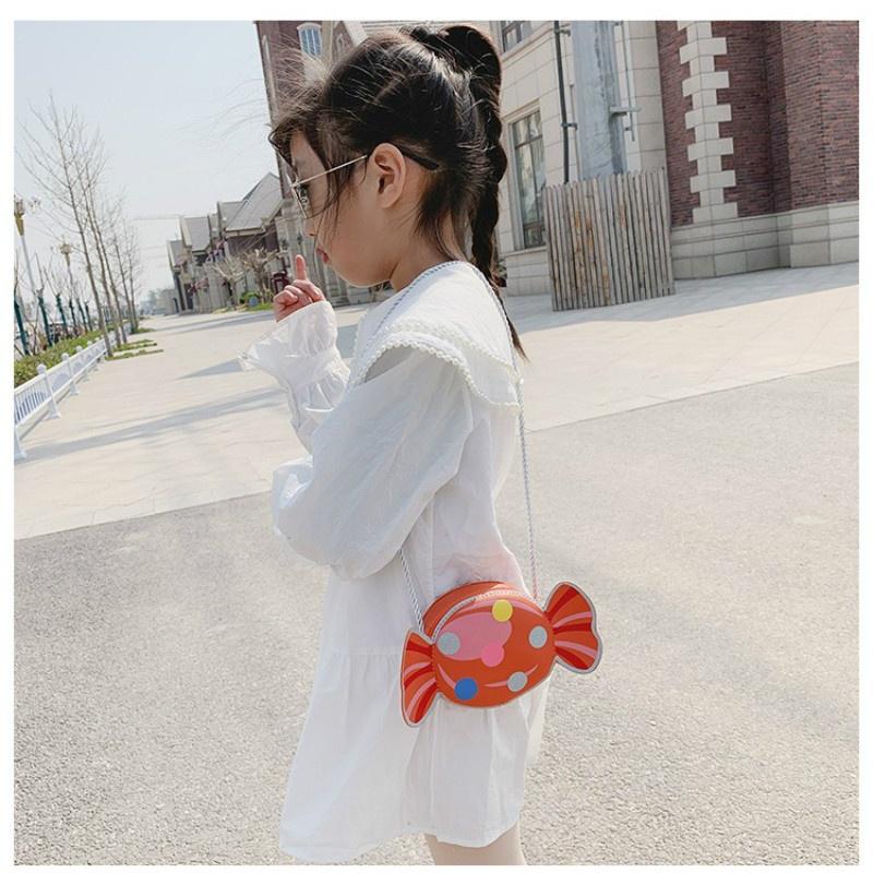 Children's Bag 2020 New 100 Pack Edited Little Girl Candy Shoulder Bag Fashion Style Princess Girl Sloping Bag