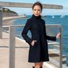 Hooded Trench Coat Women's Woolen Jacket Mid Long Warm Wool Coat Clothing