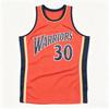 Family Stephen Curry Retro Basketball Shirt Orange Breathable 3D Printed Mesh Sleeveless Tank Top