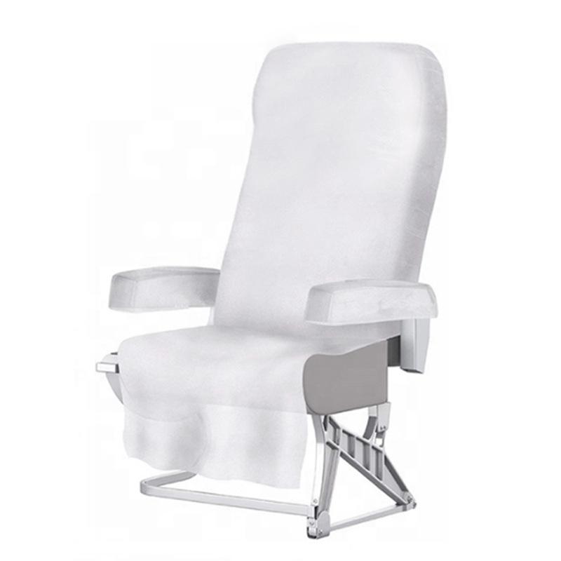 1set Disposable Non-Woven Fabric White Seat Cover Public Transport Airplane Train High-speed Train Car Interior Protect Cover