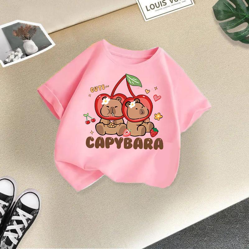 Children's Casual Short-sleeved T-shirt - Summer Girls' And Boys' Fashionable And Cute T-shirt