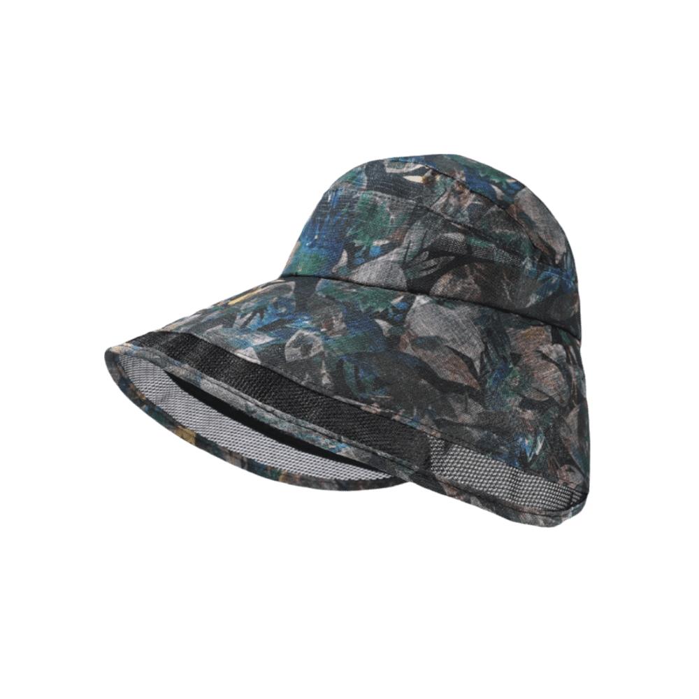 

Adjustable Anti-Sun Fisherman Hat Breathable Large Brim Sun Hat Flower Empty Top Cap UV Protection