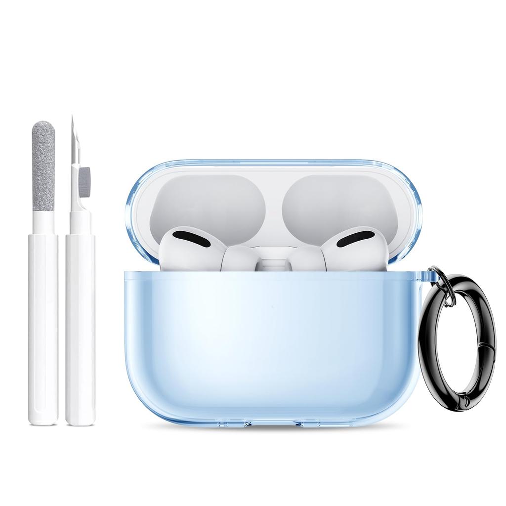 2025 for Airpods Pro 3 Case Clear Glitter Sparkle Bling Case for Airpods Pro 3 Case Cover with Cleaning Kit for Airpods Pro 3