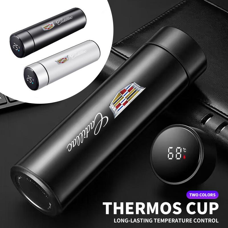 Smart isoleringsmugg Biltermosmugg Vattenflaska Biltillbehör För Cadillac Escalade CTS ATS SRX STS XT5 XT4 XT6 XTS CT4