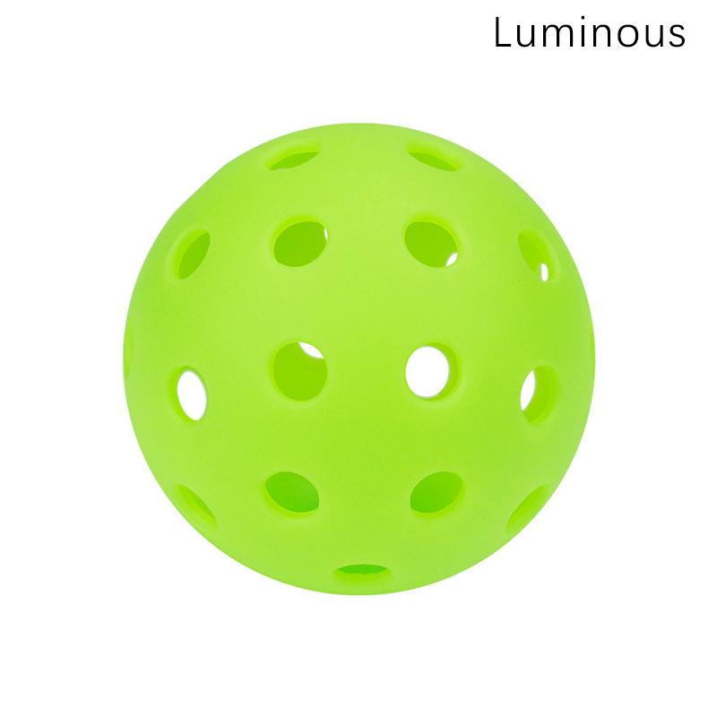 Lichtgevende Pickleball 74 mm Duurzaam Nachtlampje Groene Bal 40 Gaten Buitenwedstrijd Pickleball Ballen Gloeiend in het Donker