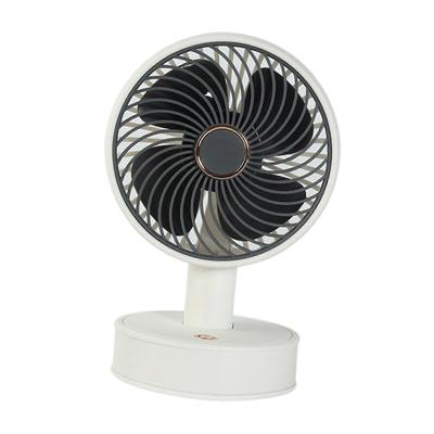 Ventilatore da scrivania Leggero Compatto 3 Velocità Ventilatore Portatile per Camera da letto Viaggio Estate Bianco