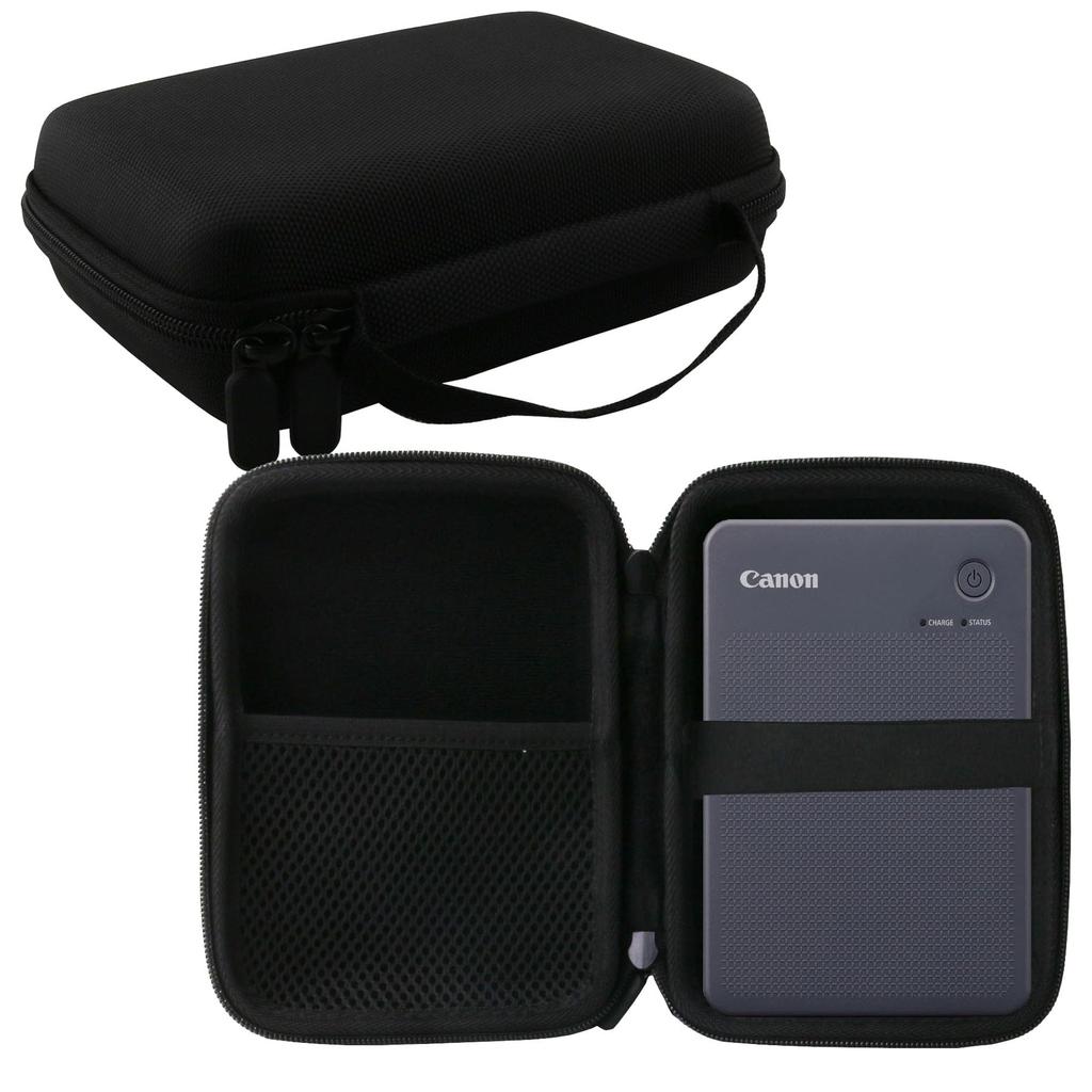 Canon SELPHY QX20/SELPHY SQUARE QX10 Printer Dedicated Protective Storage Case - WERJIA (Black)