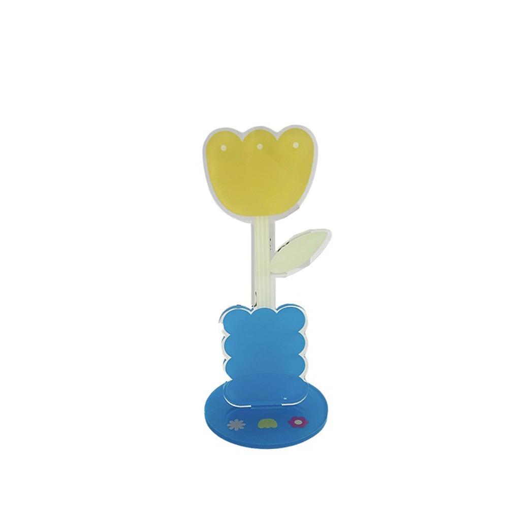 Cute Cartoon Acrylic Memo Clip Flower Shape Cartoon Note Holder Photo Display Stand  Wedding Party Style 4