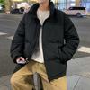 New thickened trendy brand Hong Kong style couple bread clothes loose stand-up collar men's jacket