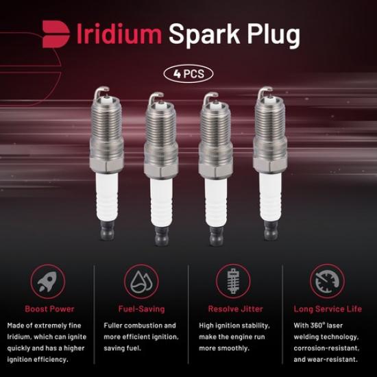 97287 Set Of 4 Spark Plugs For 1995-2002 Pontiac Sunfire