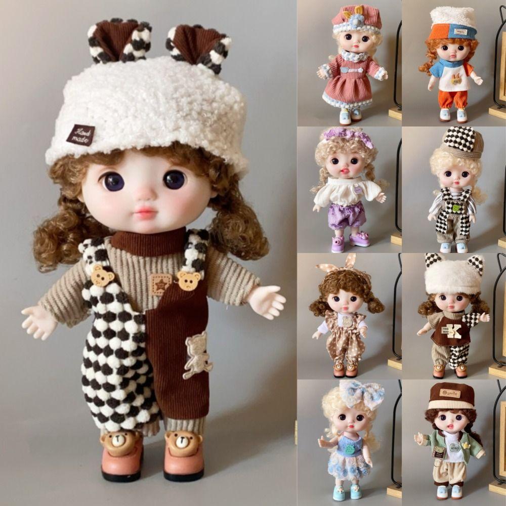 DIY 1/6 BJD Skirt Handmade Doll'S Overall Fashion 30cm Doll Clothes  Kids Gift