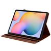 For Samsung Galaxy Tab S6 Lite (2024)/(2022) (SM-P610/615) Leather Case Heart Imprint Foldable Stand Card Slot Stylus Holder Tablet Cover
