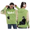Vagabond Miyamoto Musashi Unisex Patchwork Fleece Hoodie for Autumn/Winter