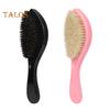 Men Beard Brush with Ergonomic Handle Nylon Boar Bristle Curved Wave Beard Straightener Brush Home Salon Men Mustache Grooming Styling Tools