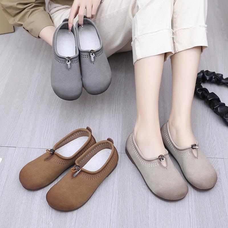 Schuhe, Damen Frühling und Herbst, neue weiche Sohlen, lässig, atmungsaktiv, abriebfeste Damenschuhe, weiche Sohlen, rutschfest, bequem