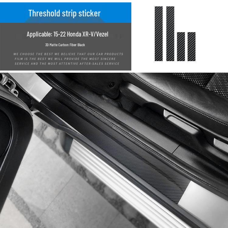Vezel/XRV Center Console Carbon Fiber Stickers, Fits 15-22 Models, Free Replacement for Damaged Pieces
