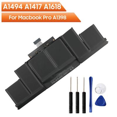 Replacement Laptop Battery A1494 A1417 A1618 8440mAh For Macbook Pro A1398 MC975 MC976 MacPro with Tools