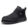 Fleece zum Warmhalten im Winter, hoch geschnittene rutschfeste dicksohlige Schneestiefel, verdickte Baumwollschuhe