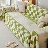 Plaid Simple Sofa Cushion Four Seasons Universal Sofa Cover Non-Slip Sofa Cover Towel Cover Blanket Dustproof Lazy Large Sofa Towel