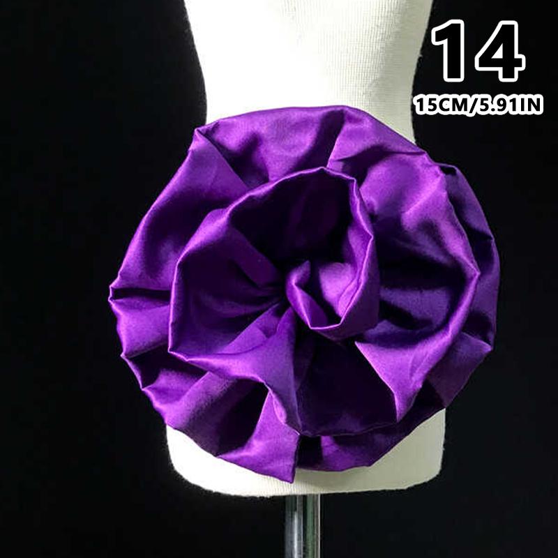 Applicazione Fiore 3D Grande Patch Applicazione per Abiti da Donna Spilla di Lusso di Design Accessorio Spalla Sposa da Palcoscenico