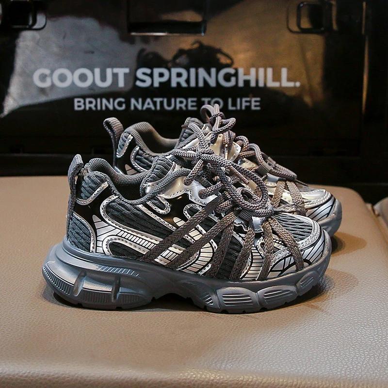 Children Basketball Shoes for Boys School Versatile Girl's Sneakers Fashion Chunky Non-slip Kids Causal Running Shoes Breathable