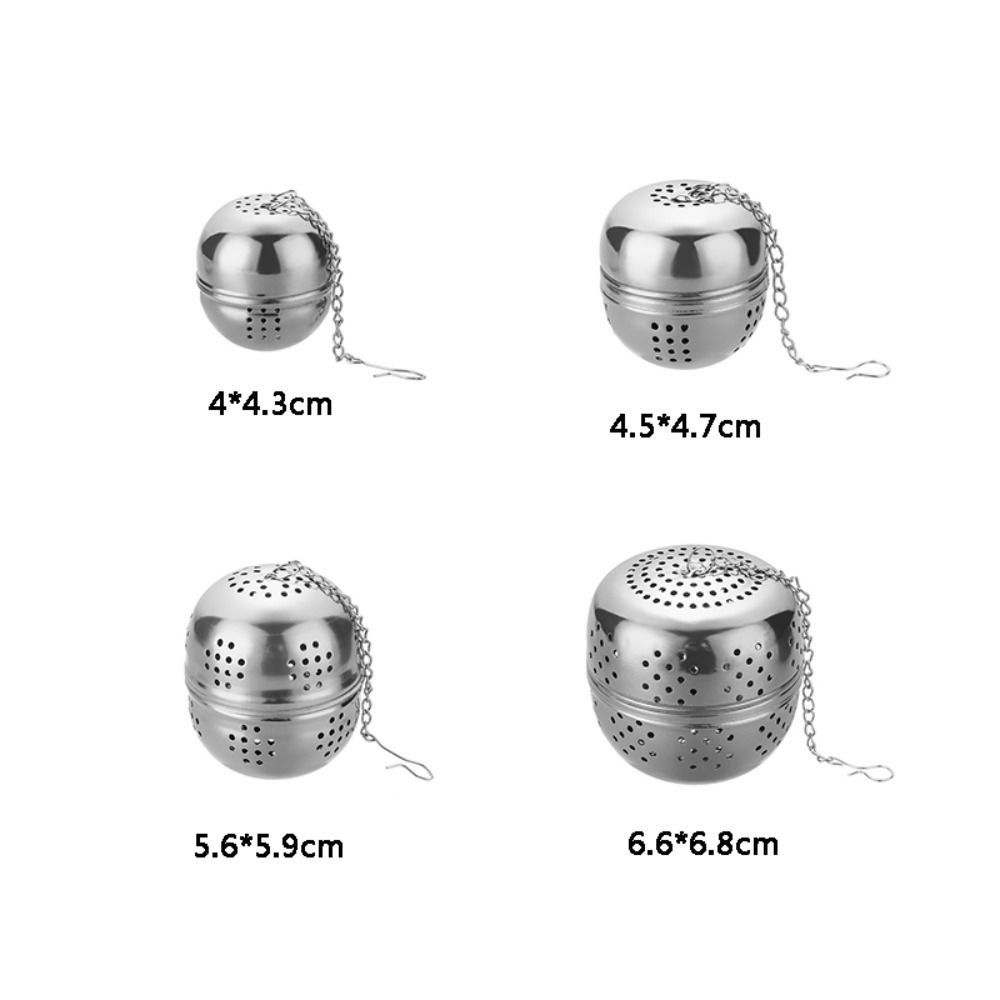 Corrosion Resistance Hanging Type Stainless Steel Kitchen Filtering Tennis Ball Tea Infuser Tea Leak Mesh Seasoning Ball