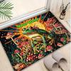 1PC Custom Name Frog Mushroom Land Theme Floor Mat Ideal for Living Room, Game Rooms, Office, Bedroom,Floor Mat Playful Design