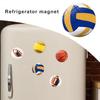2 pièces 25MM Rugby réfrigérateur aimant résine synthétique décoration de la maison Mini Football Baseball volley-ball four à micro-ondes aimant de réfrigérateur amateurs de sport