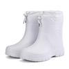 New Men's Snow Boots Warm and Waterproof Rain Boots Plush Anti Slip EVA Winter Outdoor Work Wear Resistant Men's Shoes