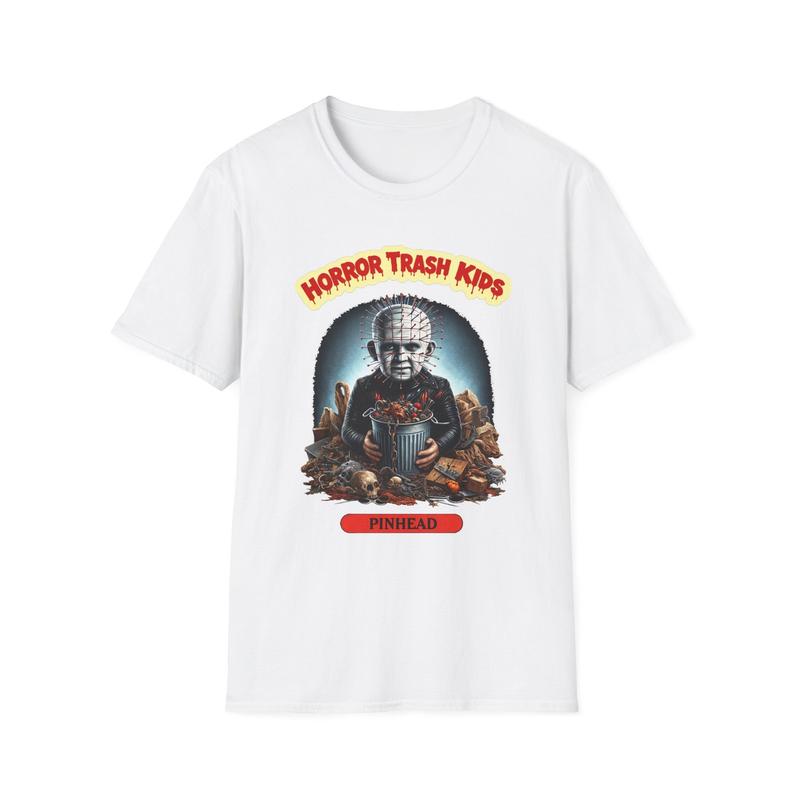 Horror Trash Pinhead Unisex T-Shirt| Horror Movie Tee Graphic Tee S