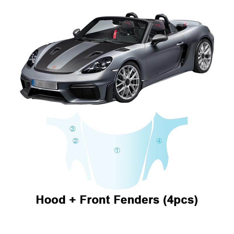 Porsche 718 Spyder/Cayman TPU Anti-scratch Brightening Film