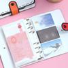 A6 Accounting Book 100Sheets Loose Leaf Notebook Multi-function PU Leather Notebook  Stationery