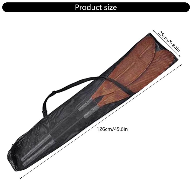Kayak Paddles Storage Bag Pouches Adjustable Shoulder Strap Drawstring Mesh Bag Canoes Boats Split Paddles Carrying Bag