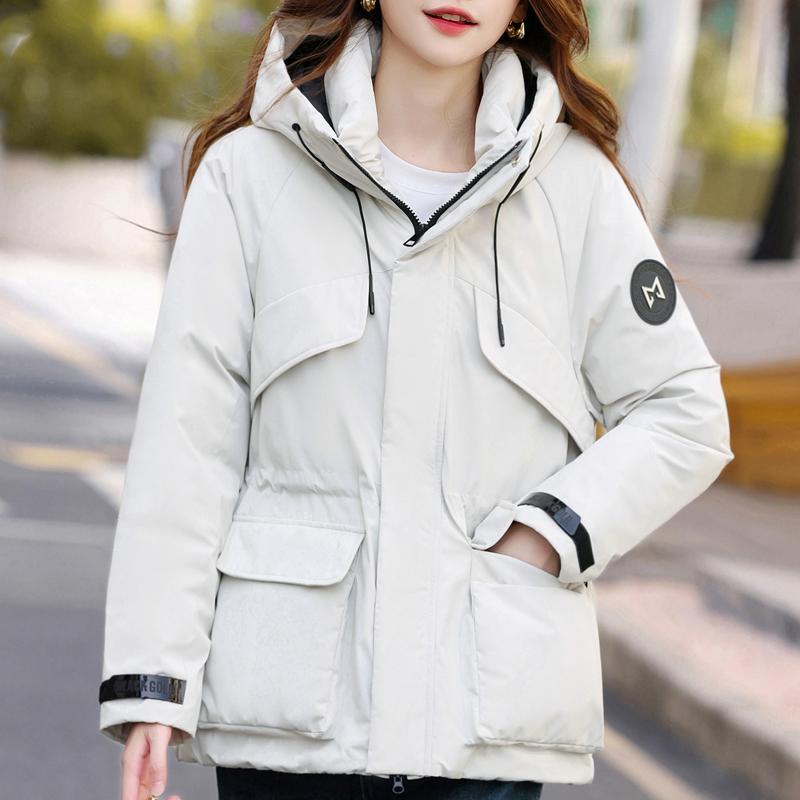 

Модное зимнее пальто женское парки с капюшоном повседневное толстое теплое женские куртки XL